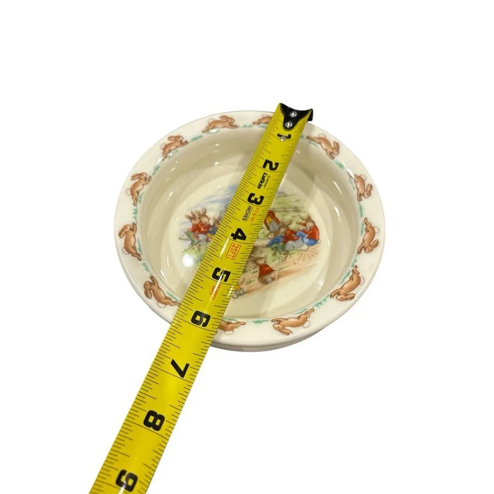 Royal Doulton Bunnykins Baby Bowl Teeter Totter SeeSaw 6 1/4 x 1‎ 5/8 Inch